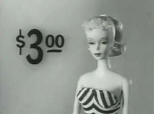 what does the first barbie doll look like